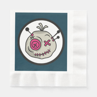 Voodoo Token Paper Napkins geprägtes Mittagessen Serviette