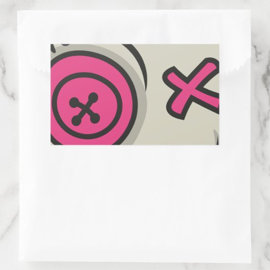 Voodoo-Token-Rectangle-Stickers Rechteckiger Aufkleber (Tasche)