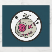 Voodoo Token Sparkling Weinflaschen Schaumweinetikett (Einzelnes Label)