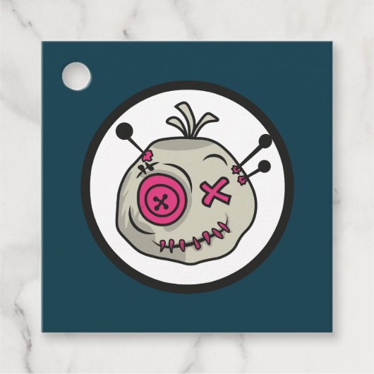 Voodoo Token Square Gefälligetags Geschenkanhänger (Vorderseite)