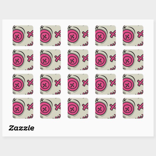 Voodoo Token Square Stickers (Blatt)