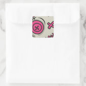 Voodoo Token Square Stickers (Tasche)