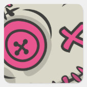 Voodoo Token Square Stickers (Vorderseite)