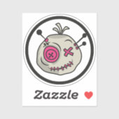 Voodoo Token Tiny 2" x 2" Vinyl Stickers Aufkleber (Blatt)