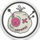 Voodoo Token Tiny 2" x 2" Vinyl Stickers Aufkleber (Vorderseite)