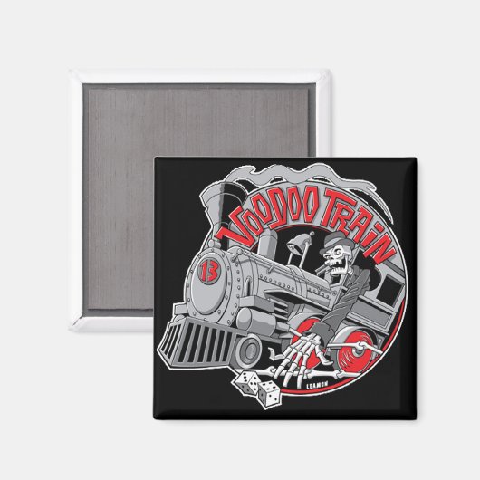 Voodoo Train Magnet (Vorderseite/Rückseite)