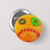 Voodoo verrostete Orange Button (Vorne & Hinten)