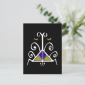 Voodoo Vévé für Agassou Postkarte (Stehend Vorderseite)