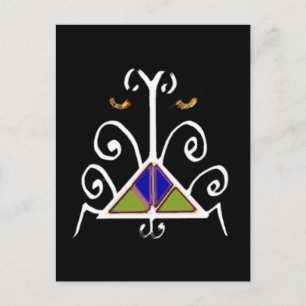 Voodoo Vévé für Agassou Postkarte