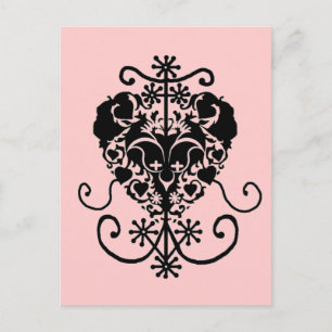 Voodoo Vévé für Erzulie Freda Postkarte