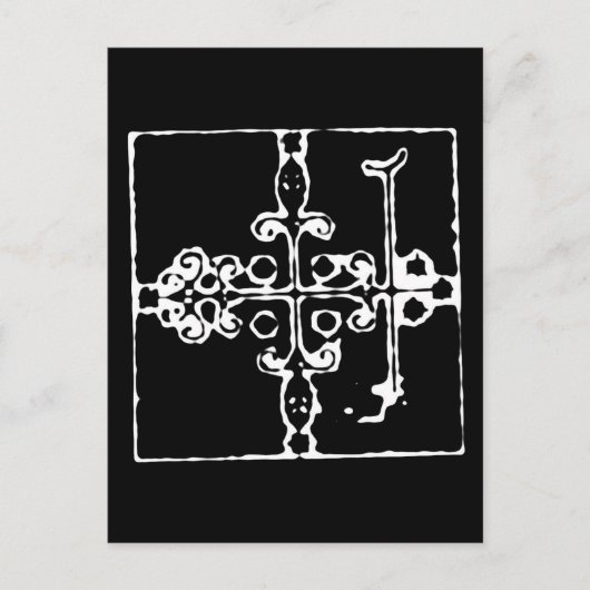 Voodoo Vévé für Papa Legba Postkarte (Vorderseite)