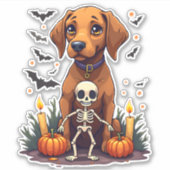 Voodoo Vizsla Dog Aufkleber (Vorderseite)