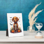 Voodoo Vizsla Hund Fotoplatte (Seite)