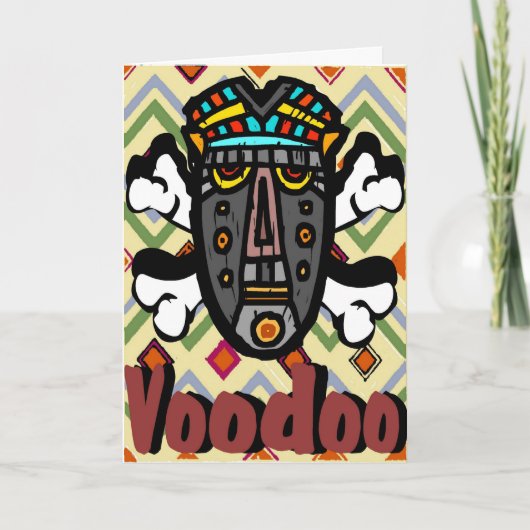 Voodoo Zauberspruch Valentine Feiertagskarte (Vorderseite)