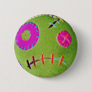 Voodoo-Zombie-Grün Button