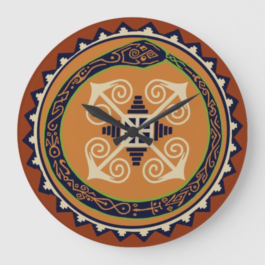 VooDou Wall Uhr - Orobuste Schlange mit Chaos (Vorderseite)