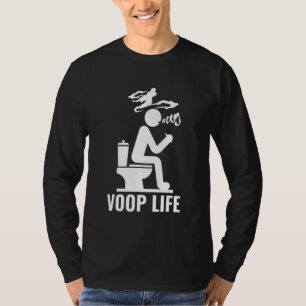 Voop Life Dampfen auf der Toilette und Blasen von T-Shirt