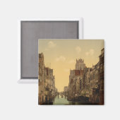 Voorstraatshaven, Dordrecht, Niederlande Magnet (Vorderseite/Rückseite)