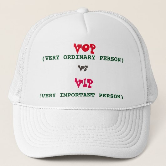 Vop vs Vip Trucker Hat Truckerkappe (Vorderseite)