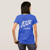 voppy wave bleibe cool T-Shirt (Schwarz voll)