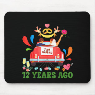 Vor 12 Jahren geheiratet lustiges 12. Jubiläum Paa Mousepad
