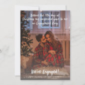 Vor 12. Weihnachten - Wir sind Verlobtes Foto (Vorderseite)