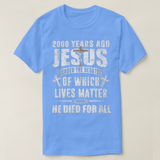 Vor 2000 Jahren beendete Jesus die Debatte - Chris T-Shirt (Design vorne)