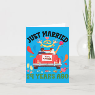 Vor 24 Jahren geheiratet Lustiges 24. Jubiläum Paa Karte