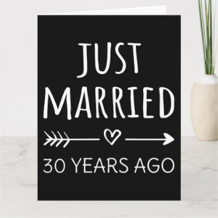 Vor 30 Jahren gerade verheiratet Karte