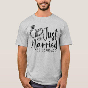 Vor 35 Jahren frisch vermählt 35. Hochzeitstag T-Shirt
