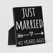 Vor 40 Jahren gerade verheiratet Fotoplatte (Vorderseite)