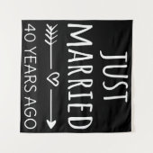 Vor 40 Jahren gerade verheiratet Wandteppich (Vorderseite (Horizontal))