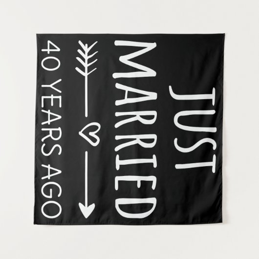 Vor 40 Jahren gerade verheiratet Wandteppich (Vorderseite (Horizontal))