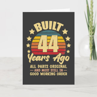 Vor 44 Jahren Alle Teile Original 44. Geburtstag Einladung