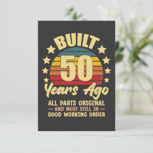 Vor 50 Jahren Gebaut Alle Teile Original 50. Gebur Einladung