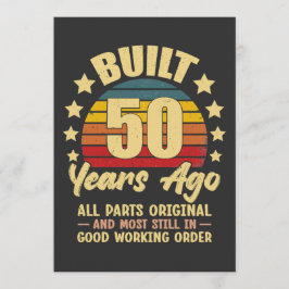 Vor 50 Jahren Gebaut Alle Teile Original 50. Gebur Einladung