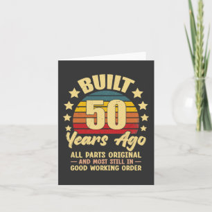 Vor 50 Jahren Gebaut Alle Teile Original 50. Gebur Karte