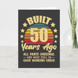 Vor 50 Jahren Gebaut Alle Teile Original 50. Gebur Karte