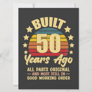Vor 50 Jahren Gebaut Alle Teile Original 50. Gebur Karte