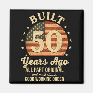 Vor 50 Jahren Gebaut Lustiger 50. Geburtstag Usa-F Magnet