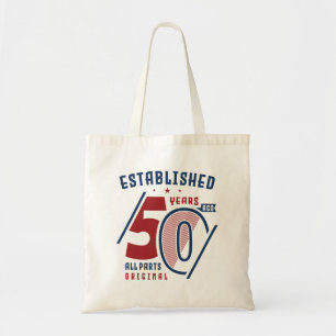 Vor 50 Jahren gegründet   Geburtstagsgeschenk Idee Tragetasche