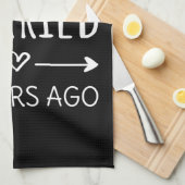 Vor 50 Jahren gerade verheiratet Geschirrtuch (Viertel Falte)