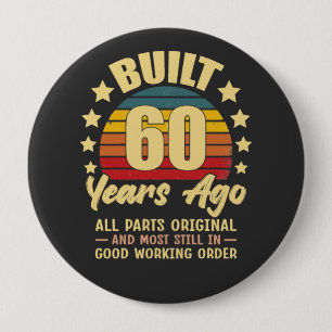 Vor 60 Jahren Gebaut Alle Teile Original 60. Gebur Button