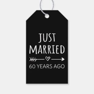 Vor 60 Jahren gerade verheiratet Geschenkanhänger