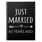 Vor 60 Jahren gerade verheiratet Notizblock (Vorderseite)