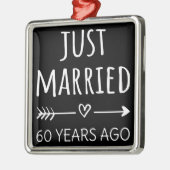 Vor 60 Jahren gerade verheiratet Ornament Aus Metall (Links)