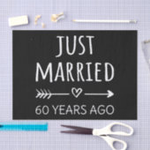 Vor 60 Jahren gerade verheiratet Seidenpapier (Handwerk)