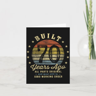 Vor 70 Jahren Gebaut - Alle Teile Original 70. Geb Karte