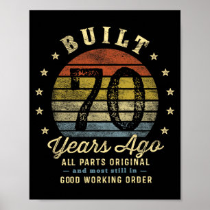 Vor 70 Jahren Gebaut - Alle Teile Original 70. Geb Poster