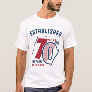 Vor 70 Jahren gegründet   Geburtstagsgeschenk Idee T-Shirt